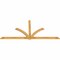 Ekena Millwork Redmond Rough Sawn Timber Gable Bracket, Western Red Cedar, 108"W x 49"H x 2"D x 4"F, 11/12 Pitch GBW108X49X0204RED00RWR - alternate 2